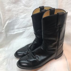 Justin cowboy boots size 10 B, 11 “ tall